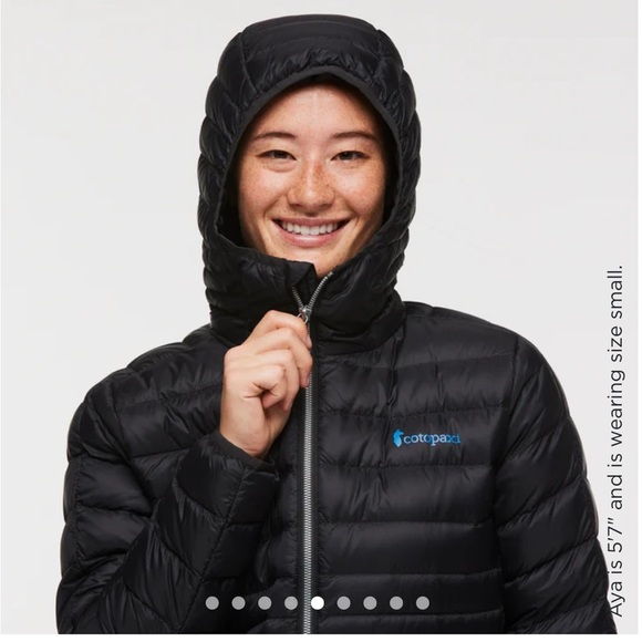 Cotopaxi Women's Large Fuego Hooded Down Jacket Black NWT Puff Puffer Puffy - Picture 9 of 16